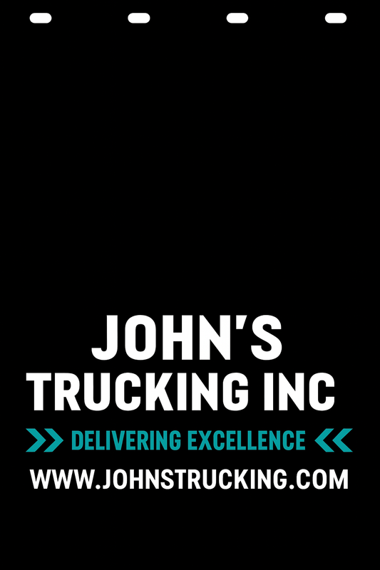 Custom Two-Color Semi-Truck, Work Truck, Box Truck Mud Flap | Create Your Own Mud Flaps | Add Your Own Logo Or Text | Custom Mud Flap Template Designs v278