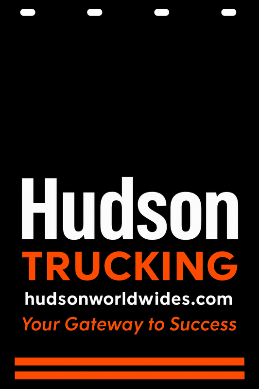 Custom Two-Color Semi-Truck, Work Truck, Box Truck Mud Flap | Create Your Own Mud Flaps | Add Your Own Logo Or Text | Custom Mud Flap Template Designs v278