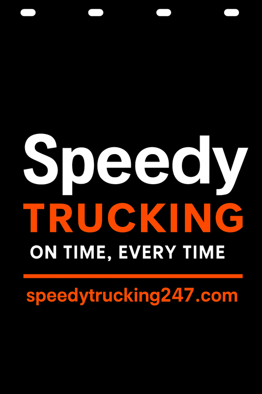 Custom Two-Color Semi-Truck, Work Truck, Box Truck Mud Flap | Create Your Own Mud Flaps | Add Your Own Logo Or Text | Custom Mud Flap Template Designs v278