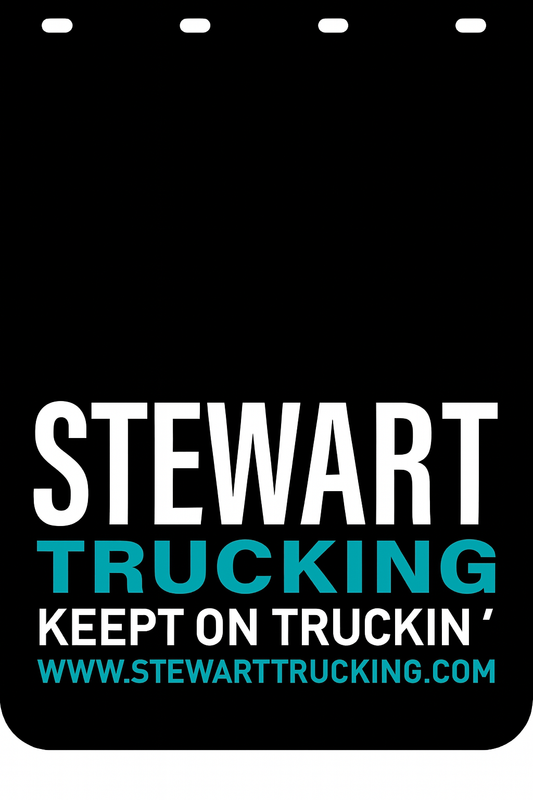 Custom Two-Color Semi-Truck, Work Truck, Box Truck Mud Flap | Create Your Own Mud Flaps | Add Your Own Logo Or Text | Custom Mud Flap Template Designs v278