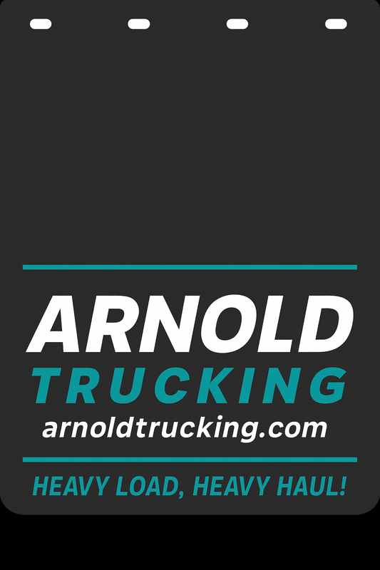 Custom Two-Color Semi-Truck, Work Truck, Box Truck Mud Flap | Create Your Own Mud Flaps | Add Your Own Logo Or Text | Custom Mud Flap Template Designs v278