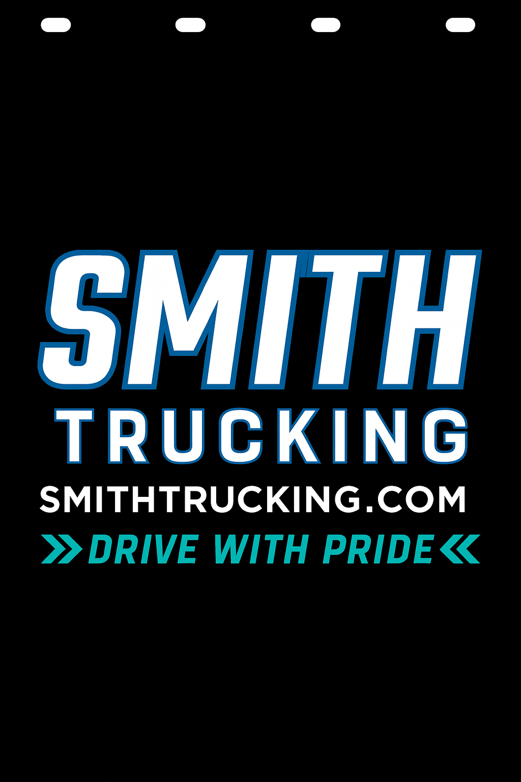 Custom Two-Color Semi-Truck, Work Truck, Box Truck Mud Flap | Create Your Own Mud Flaps | Add Your Own Logo Or Text | Custom Mud Flap Template Designs v278