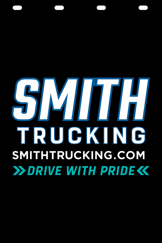 Custom Two-Color Semi-Truck, Work Truck, Box Truck Mud Flap | Create Your Own Mud Flaps | Add Your Own Logo Or Text | Custom Mud Flap Template Designs v278