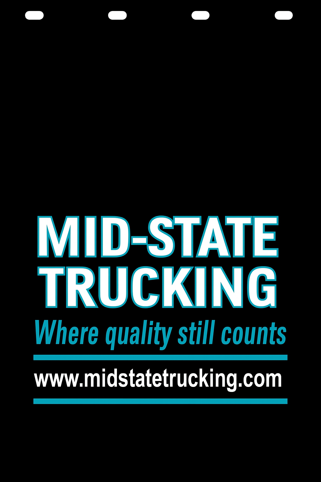 Custom Two-Color Semi-Truck, Work Truck, Box Truck Mud Flap | Create Your Own Mud Flaps | Add Your Own Logo Or Text | Custom Mud Flap Template Designs v278