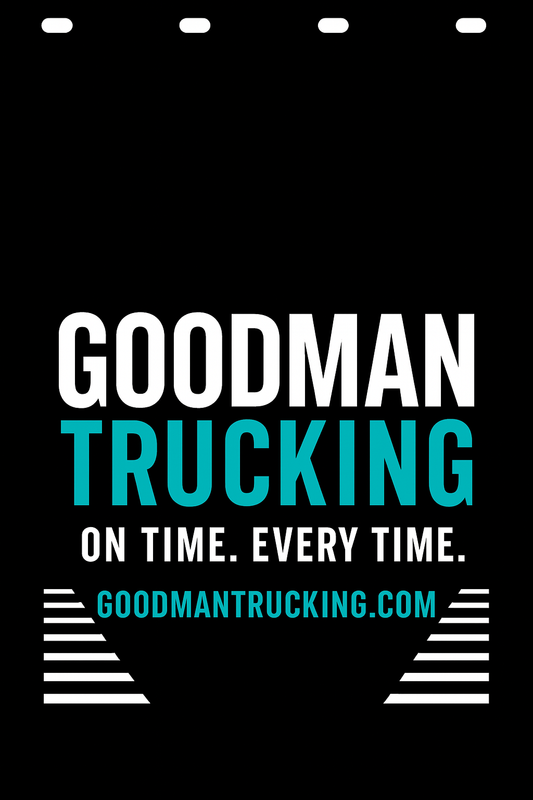 Custom Two-Color Semi-Truck, Work Truck, Box Truck Mud Flap | Create Your Own Mud Flaps | Add Your Own Logo Or Text | Custom Mud Flap Template Designs v278