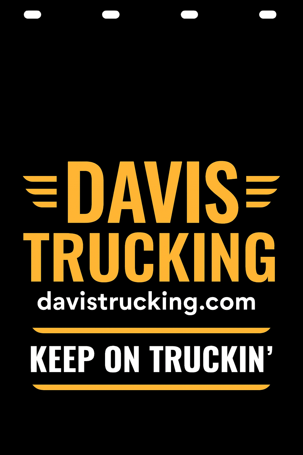 Custom Two-Color Semi-Truck, Work Truck, Box Truck Mud Flap | Create Your Own Mud Flaps | Add Your Own Logo Or Text | Custom Mud Flap Template Designs v278