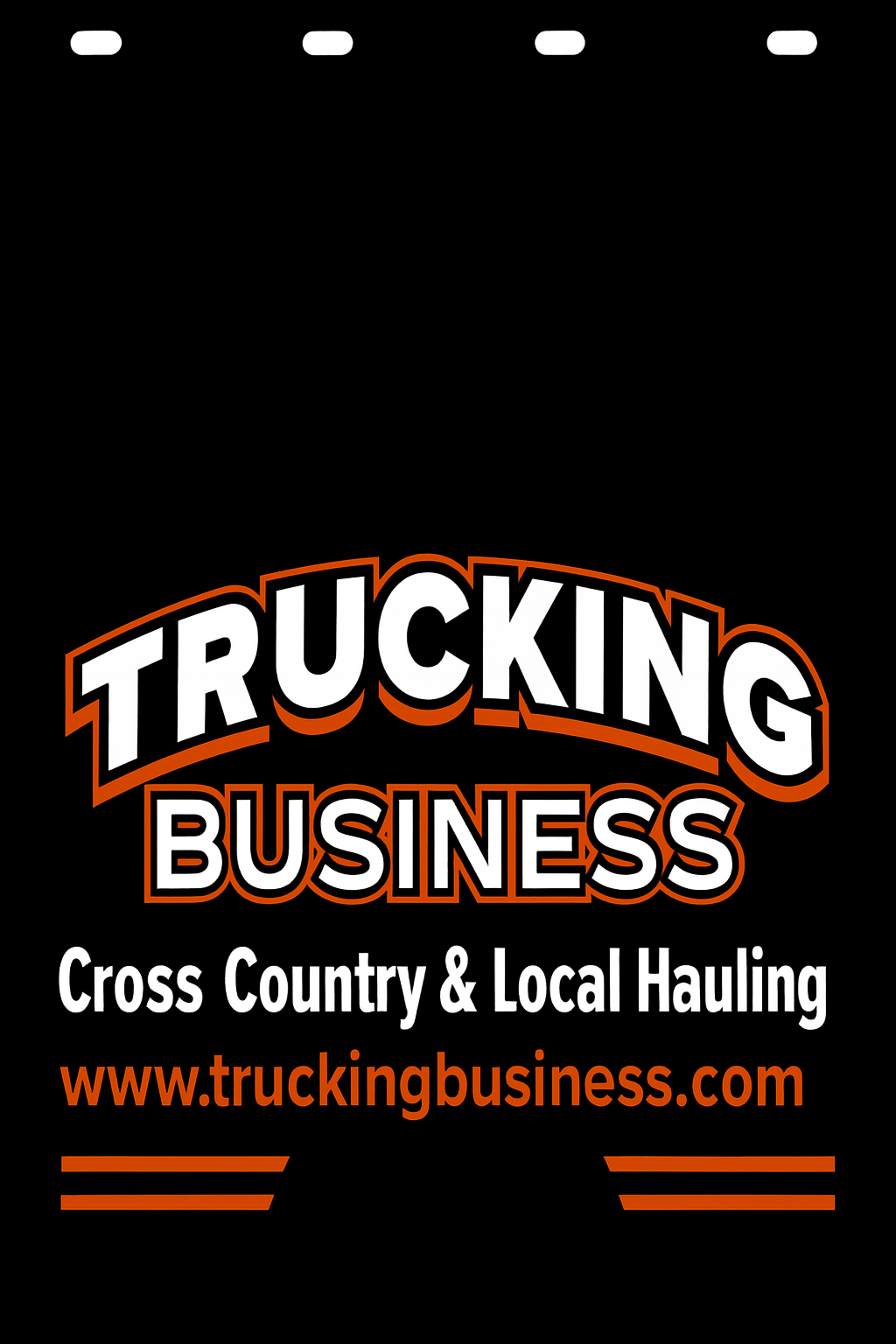 Custom Two-Color Semi-Truck, Work Truck, Box Truck Mud Flap | Create Your Own Mud Flaps | Add Your Own Logo Or Text | Custom Mud Flap Template Designs v278