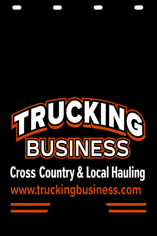 Custom Two-Color Semi-Truck, Work Truck, Box Truck Mud Flap | Create Your Own Mud Flaps | Add Your Own Logo Or Text | Custom Mud Flap Template Designs v278