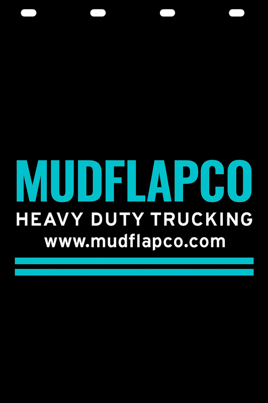 Custom Two-Color Semi-Truck, Work Truck, Box Truck Mud Flap | Create Your Own Mud Flaps | Add Your Own Logo Or Text | Custom Mud Flap Template Designs v278