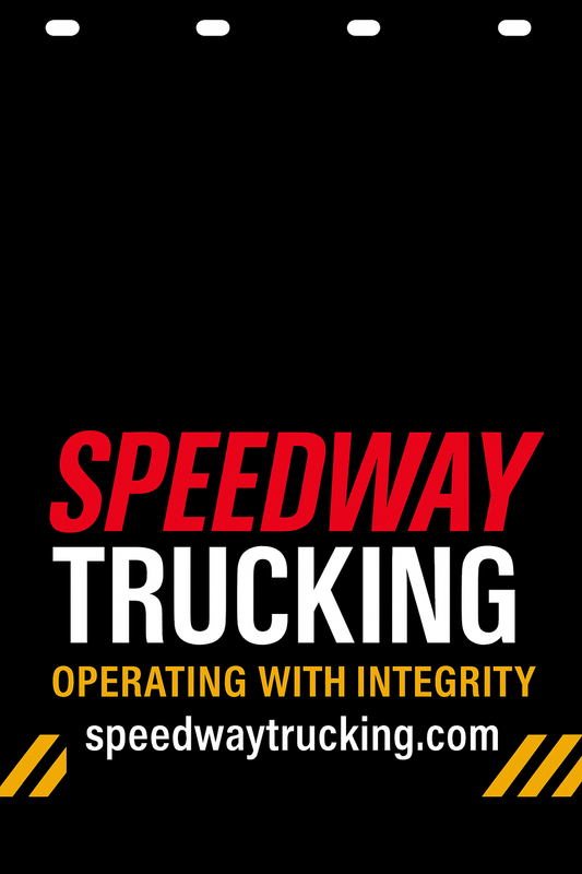 Custom Two-Color Semi-Truck, Work Truck, Box Truck Mud Flap | Create Your Own Mud Flaps | Add Your Own Logo Or Text | Custom Mud Flap Template Designs v278