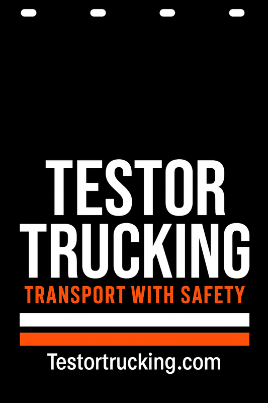 Custom Two-Color Semi-Truck, Work Truck, Box Truck Mud Flap | Create Your Own Mud Flaps | Add Your Own Logo Or Text | Custom Mud Flap Template Designs v278