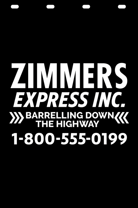 Custom Semi-Truck, Work Truck, Box Truck Mud Flap | Create Your Own Mud Flaps | Add Your Own Logo Or Text | Custom Mud Flap Template Designs v278