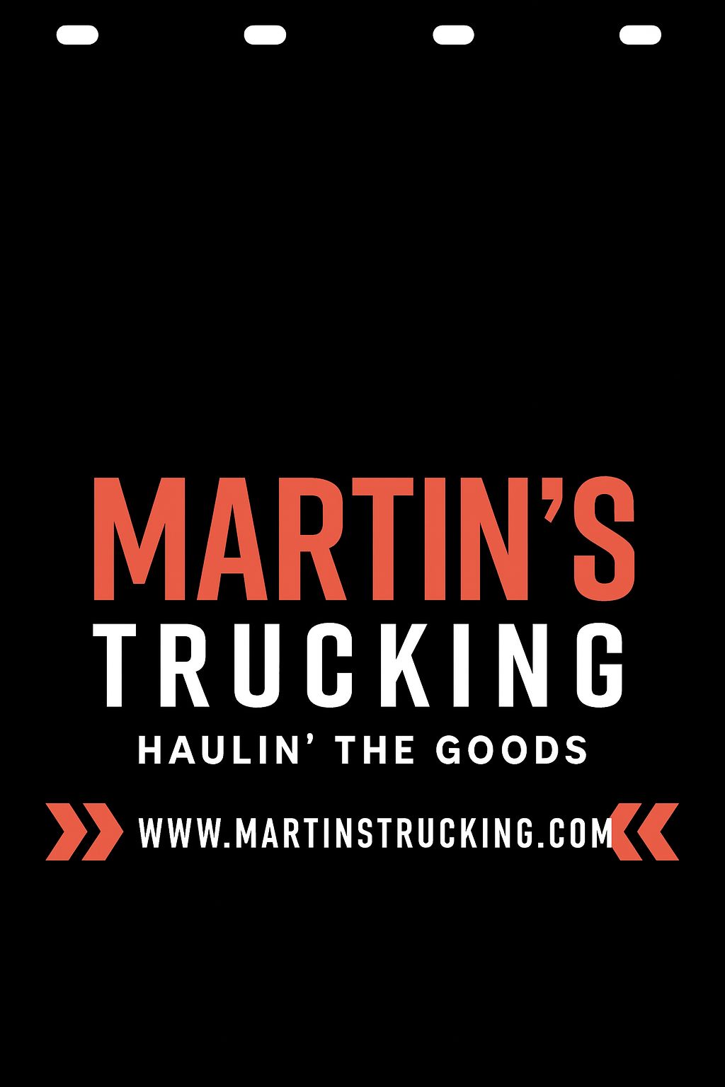 Custom Two-Color Semi-Truck, Work Truck, Box Truck Mud Flap | Create Your Own Mud Flaps | Add Your Own Logo Or Text | Custom Mud Flap Template Designs v278
