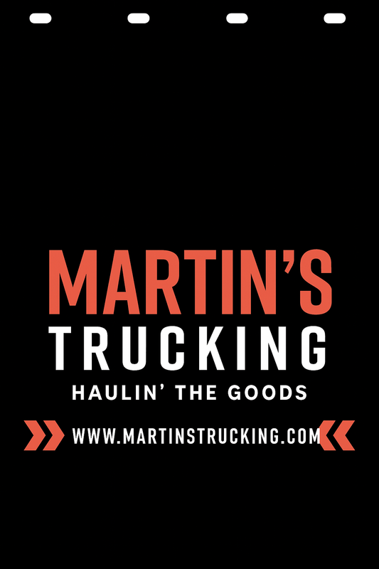 Custom Two-Color Semi-Truck, Work Truck, Box Truck Mud Flap | Create Your Own Mud Flaps | Add Your Own Logo Or Text | Custom Mud Flap Template Designs v278