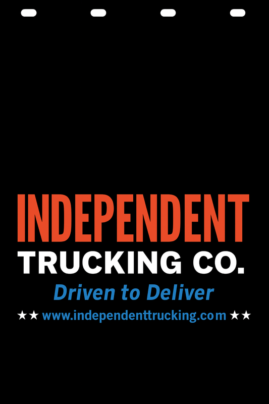 Custom Two-Color Semi-Truck, Work Truck, Box Truck Mud Flap | Create Your Own Mud Flaps | Add Your Own Logo Or Text | Custom Mud Flap Template Designs v278