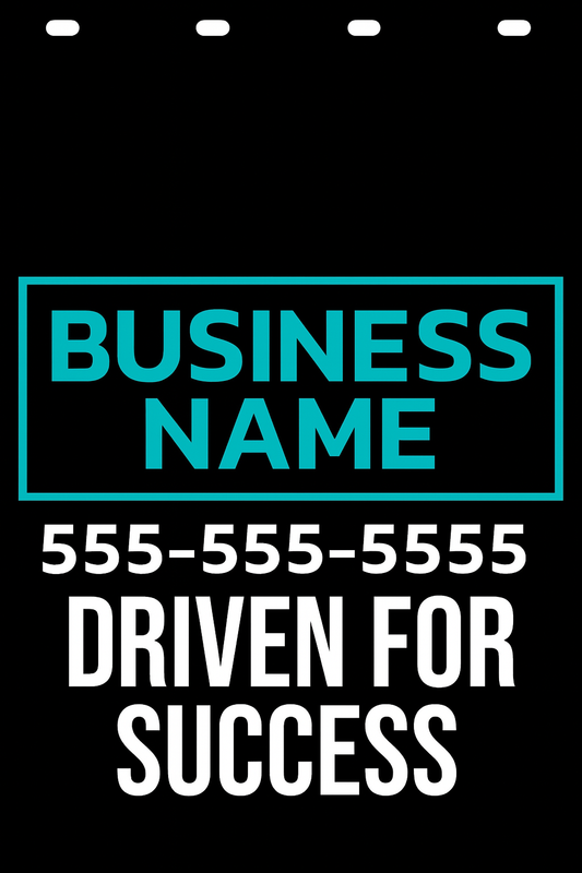 Custom Two-Color Semi-Truck, Work Truck, Box Truck Mud Flap | Create Your Own Mud Flaps | Add Your Own Logo Or Text | Custom Mud Flap Template Designs v278
