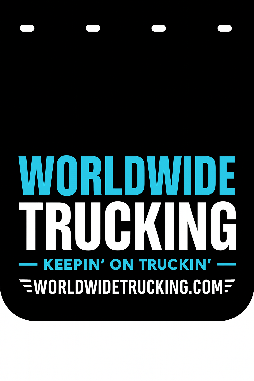 Custom Two-Color Semi-Truck, Work Truck, Box Truck Mud Flap | Create Your Own Mud Flaps | Add Your Own Logo Or Text | Custom Mud Flap Template Designs v278