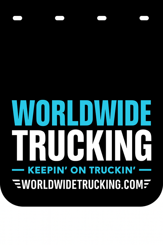 Custom Two-Color Semi-Truck, Work Truck, Box Truck Mud Flap | Create Your Own Mud Flaps | Add Your Own Logo Or Text | Custom Mud Flap Template Designs v278