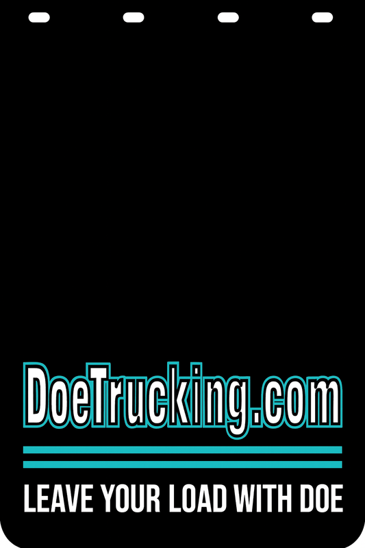 Custom Two-Color Semi-Truck, Work Truck, Box Truck Mud Flap | Create Your Own Mud Flaps | Add Your Own Logo Or Text | Custom Mud Flap Template Designs v278
