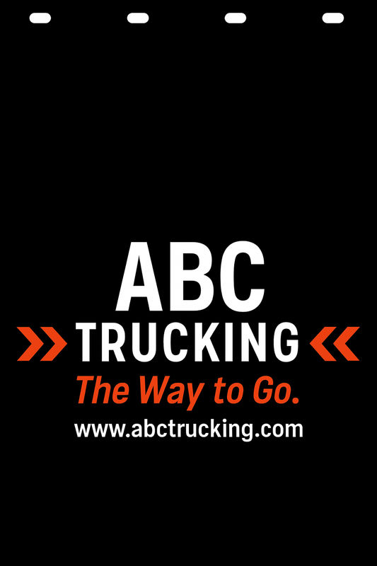 Custom Two-Color Semi-Truck, Work Truck, Box Truck Mud Flap | Create Your Own Mud Flaps | Add Your Own Logo Or Text | Custom Mud Flap Template Designs v278