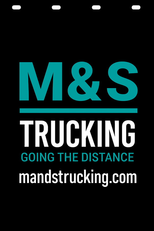 Custom Two-Color Semi-Truck, Work Truck, Box Truck Mud Flap | Create Your Own Mud Flaps | Add Your Own Logo Or Text | Custom Mud Flap Template Designs v278