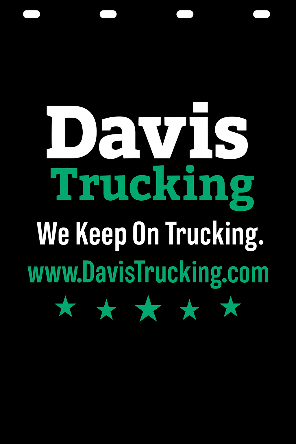 Custom Two-Color Semi-Truck, Work Truck, Box Truck Mud Flap | Create Your Own Mud Flaps | Add Your Own Logo Or Text | Custom Mud Flap Template Designs v278