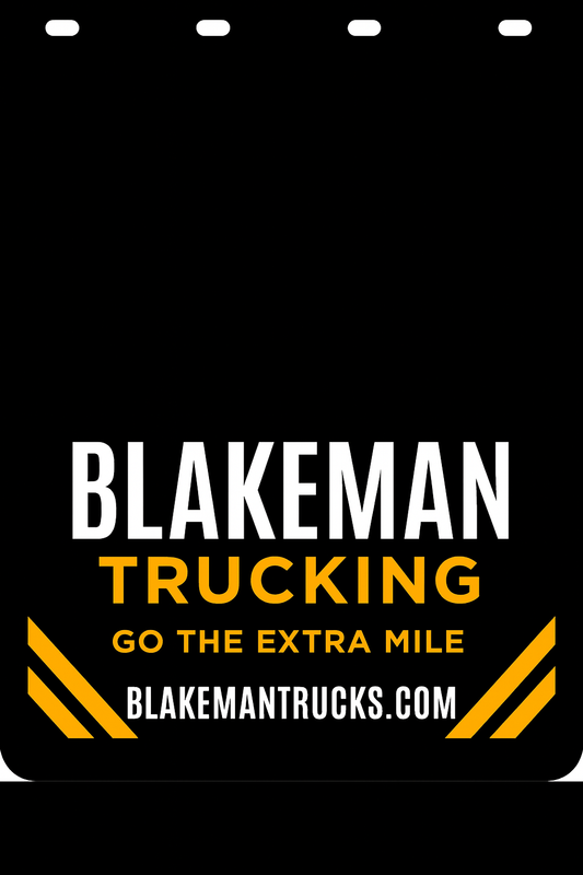 Custom Two-Color Semi-Truck, Work Truck, Box Truck Mud Flap | Create Your Own Mud Flaps | Add Your Own Logo Or Text | Custom Mud Flap Template Designs v278