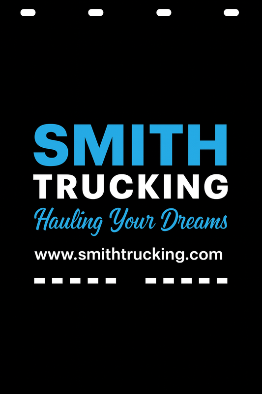 Custom Two-Color Semi-Truck, Work Truck, Box Truck Mud Flap | Create Your Own Mud Flaps | Add Your Own Logo Or Text | Custom Mud Flap Template Designs v278