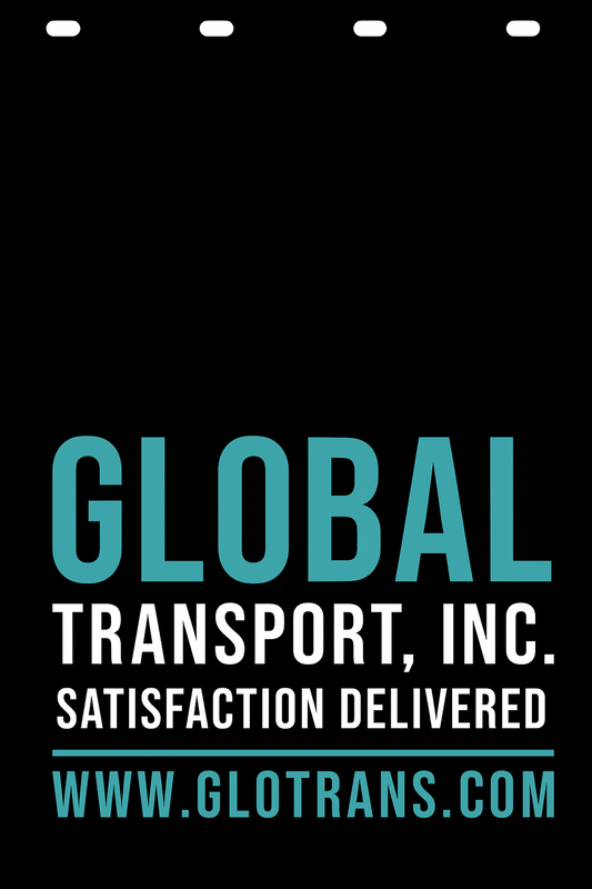 Custom Two-Color Semi-Truck, Work Truck, Box Truck Mud Flap | Create Your Own Mud Flaps | Add Your Own Logo Or Text | Custom Mud Flap Template Designs v278