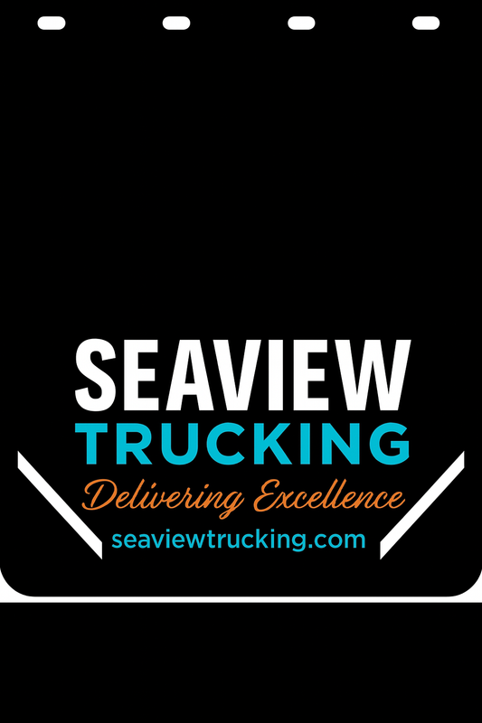 Custom Two-Color Semi-Truck, Work Truck, Box Truck Mud Flap | Create Your Own Mud Flaps | Add Your Own Logo Or Text | Custom Mud Flap Template Designs v278