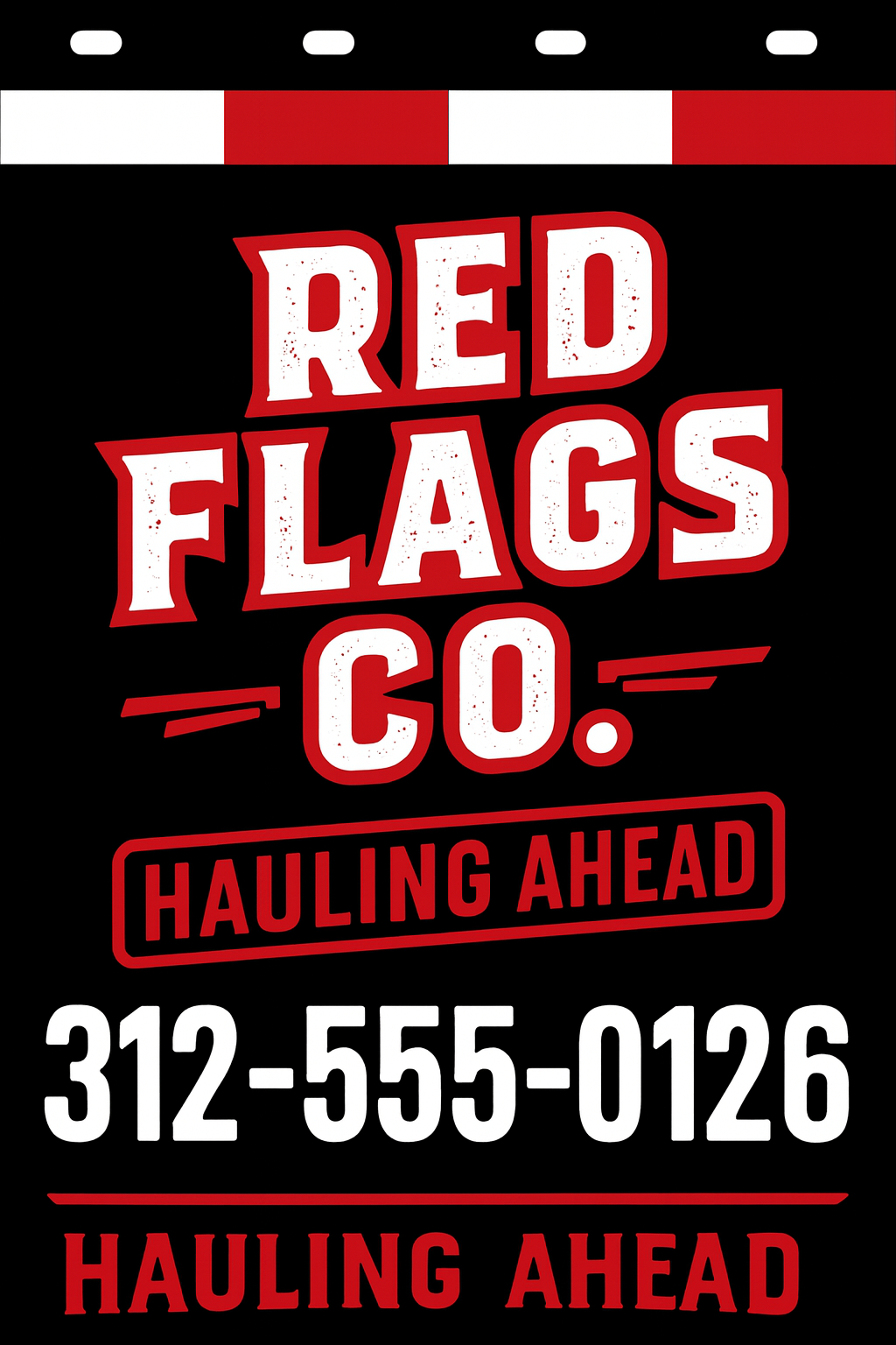 Custom Two-Color Semi-Truck, Work Truck, Box Truck Mud Flap | Create Your Own Mud Flaps | Add Your Own Logo Or Text | Custom Mud Flap Template Designs v278