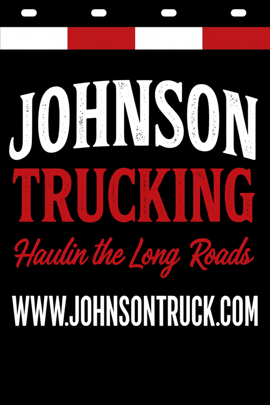 Custom Two-Color Semi-Truck, Work Truck, Box Truck Mud Flap | Create Your Own Mud Flaps | Add Your Own Logo Or Text | Custom Mud Flap Template Designs v278