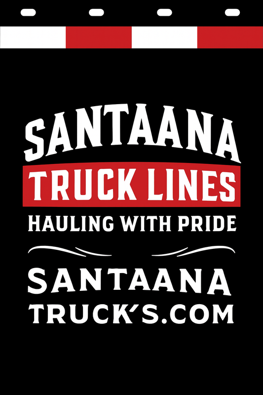 Custom Two-Color Semi-Truck, Work Truck, Box Truck Mud Flap | Create Your Own Mud Flaps | Add Your Own Logo Or Text | Custom Mud Flap Template Designs v278