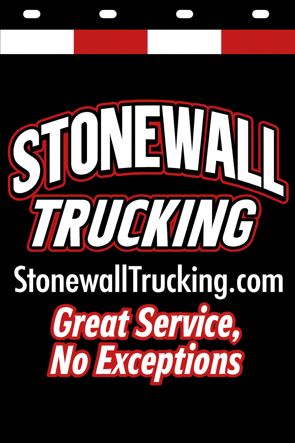 Custom Two-Color Semi-Truck, Work Truck, Box Truck Mud Flap | Create Your Own Mud Flaps | Add Your Own Logo Or Text | Custom Mud Flap Template Designs v278