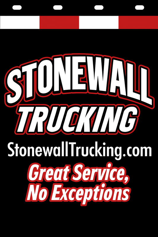 Custom Two-Color Semi-Truck, Work Truck, Box Truck Mud Flap | Create Your Own Mud Flaps | Add Your Own Logo Or Text | Custom Mud Flap Template Designs v278