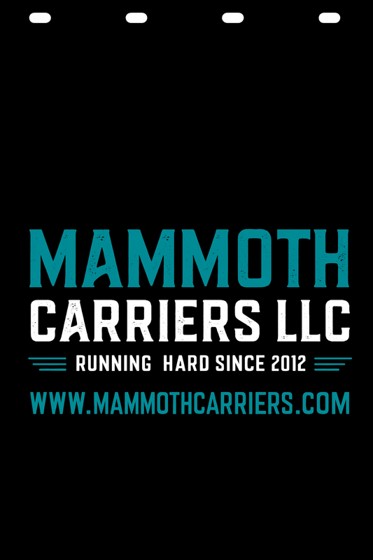 Custom Two-Color Semi-Truck, Work Truck, Box Truck Mud Flap | Create Your Own Mud Flaps | Add Your Own Logo Or Text | Custom Mud Flap Template Designs v278