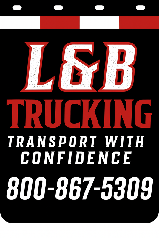 Custom Two-Color Semi-Truck, Work Truck, Box Truck Mud Flap | Create Your Own Mud Flaps | Add Your Own Logo Or Text | Custom Mud Flap Template Designs v278