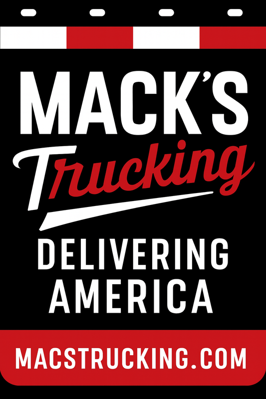 Custom Two-Color Semi-Truck, Work Truck, Box Truck Mud Flap | Create Your Own Mud Flaps | Add Your Own Logo Or Text | Custom Mud Flap Template Designs v278