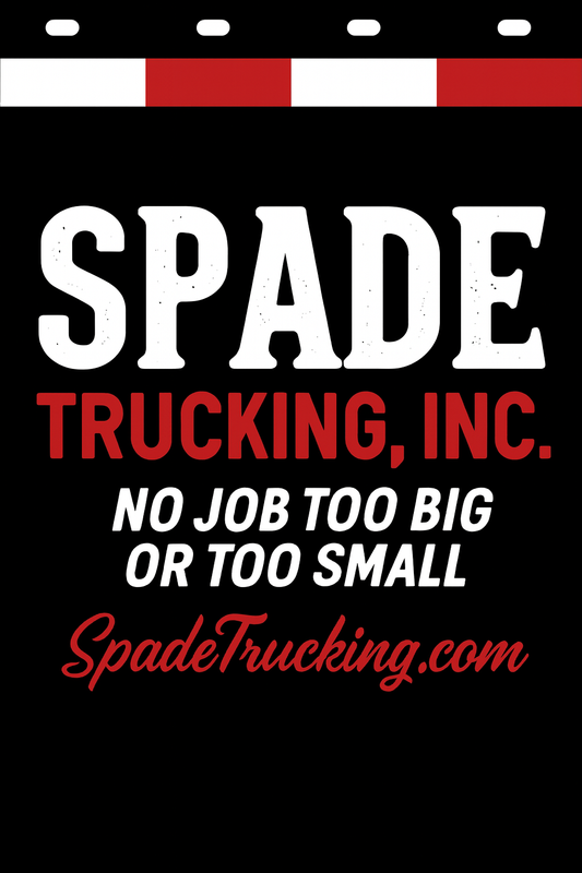 Custom Two-Color Semi-Truck, Work Truck, Box Truck Mud Flap | Create Your Own Mud Flaps | Add Your Own Logo Or Text | Custom Mud Flap Template Designs v278