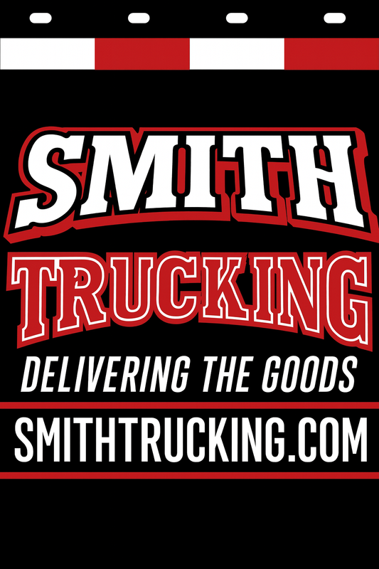 Custom Two-Color Semi-Truck, Work Truck, Box Truck Mud Flap | Create Your Own Mud Flaps | Add Your Own Logo Or Text | Custom Mud Flap Template Designs v278