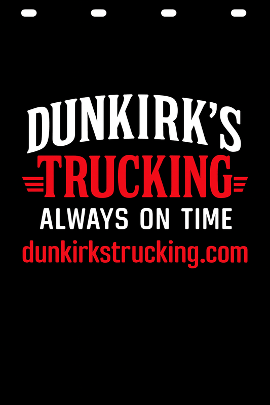 Custom Two-Color Semi-Truck, Work Truck, Box Truck Mud Flap | Create Your Own Mud Flaps | Add Your Own Logo Or Text | Custom Mud Flap Template Designs v278