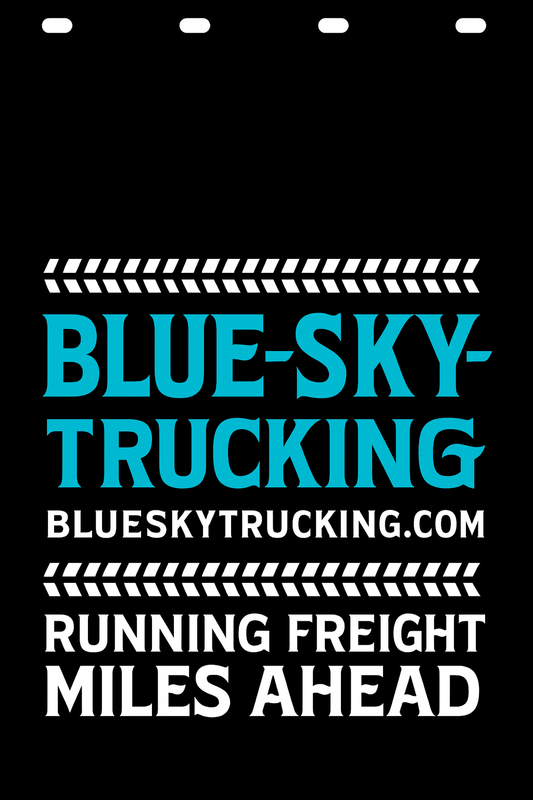 Custom Two-Color Semi-Truck, Work Truck, Box Truck Mud Flap | Create Your Own Mud Flaps | Add Your Own Logo Or Text | Custom Mud Flap Template Designs v278