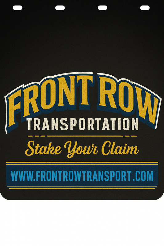 Custom Two-Color Semi-Truck, Work Truck, Box Truck Mud Flap | Create Your Own Mud Flaps | Add Your Own Logo Or Text | Custom Mud Flap Template Designs v278
