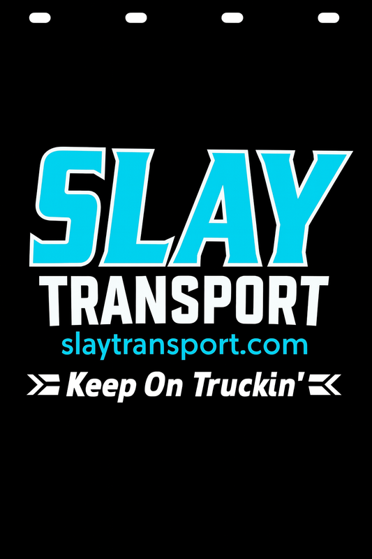 Custom Two-Color Semi-Truck, Work Truck, Box Truck Mud Flap | Create Your Own Mud Flaps | Add Your Own Logo Or Text | Custom Mud Flap Template Designs v278