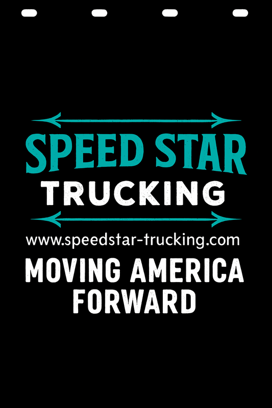 Custom Two-Color Semi-Truck, Work Truck, Box Truck Mud Flap | Create Your Own Mud Flaps | Add Your Own Logo Or Text | Custom Mud Flap Template Designs v278