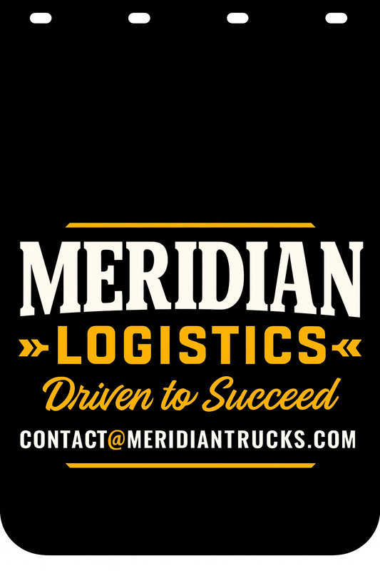 Custom Two-Color Semi-Truck, Work Truck, Box Truck Mud Flap | Create Your Own Mud Flaps | Add Your Own Logo Or Text | Custom Mud Flap Template Designs v278