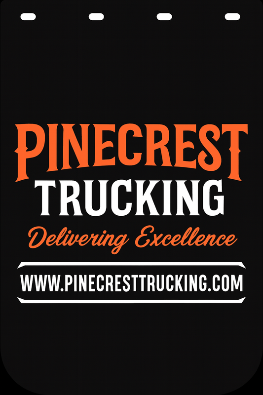 Custom Two-Color Semi-Truck, Work Truck, Box Truck Mud Flap | Create Your Own Mud Flaps | Add Your Own Logo Or Text | Custom Mud Flap Template Designs v278