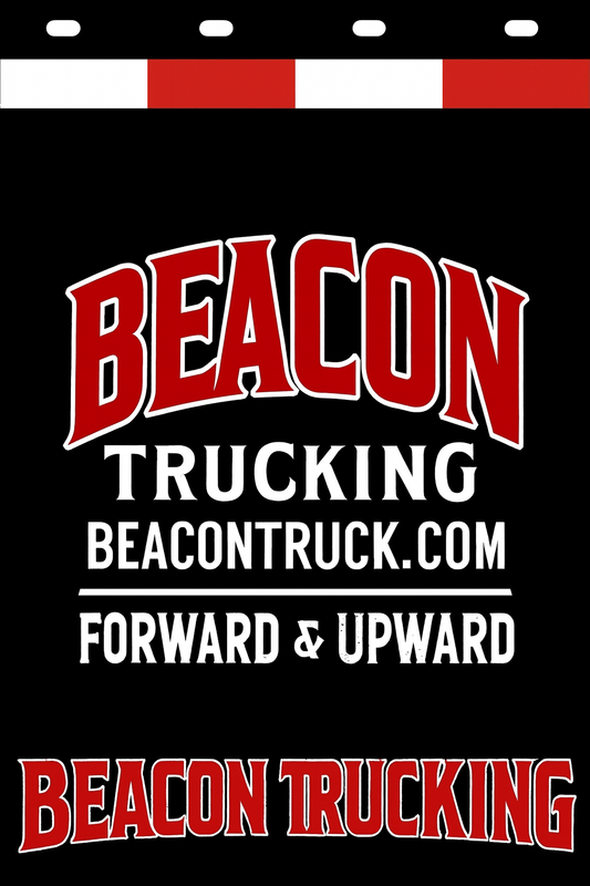 Custom Two-Color Semi-Truck, Work Truck, Box Truck Mud Flap | Create Your Own Mud Flaps | Add Your Own Logo Or Text | Custom Mud Flap Template Designs v278