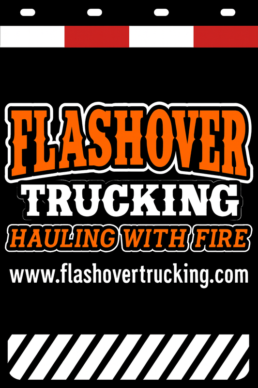 Custom Two-Color Semi-Truck, Work Truck, Box Truck Mud Flap | Create Your Own Mud Flaps | Add Your Own Logo Or Text | Custom Mud Flap Template Designs v278