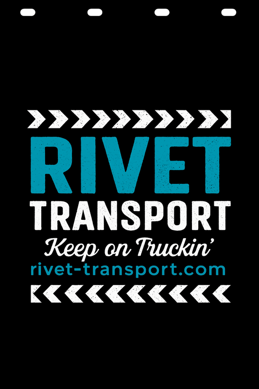 Custom Two-Color Semi-Truck, Work Truck, Box Truck Mud Flap | Create Your Own Mud Flaps | Add Your Own Logo Or Text | Custom Mud Flap Template Designs v278